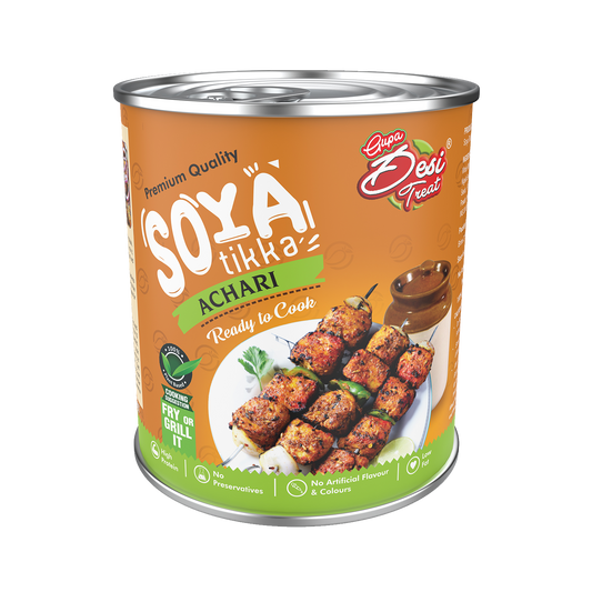 Achari Soya Tikka