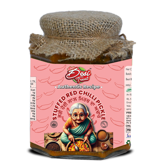 Stuffed Red Chilli Pickle
