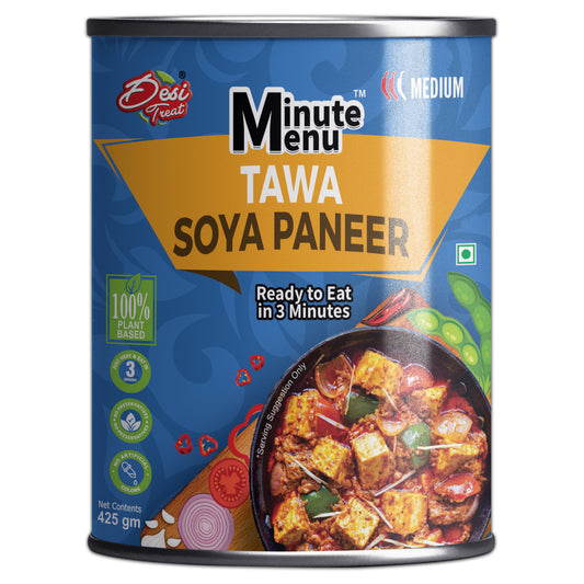 Ready to Eat Meal Tawa Soya Paneer and Rumali Roti – Minute Menu